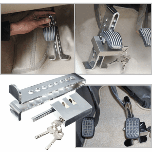 ✅  Car Pedal Lock – Universal Fit | Brake, Clutch & Accelerator