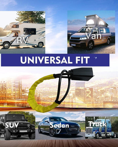 Universal Car Seat Belt Steering Wheel Lock